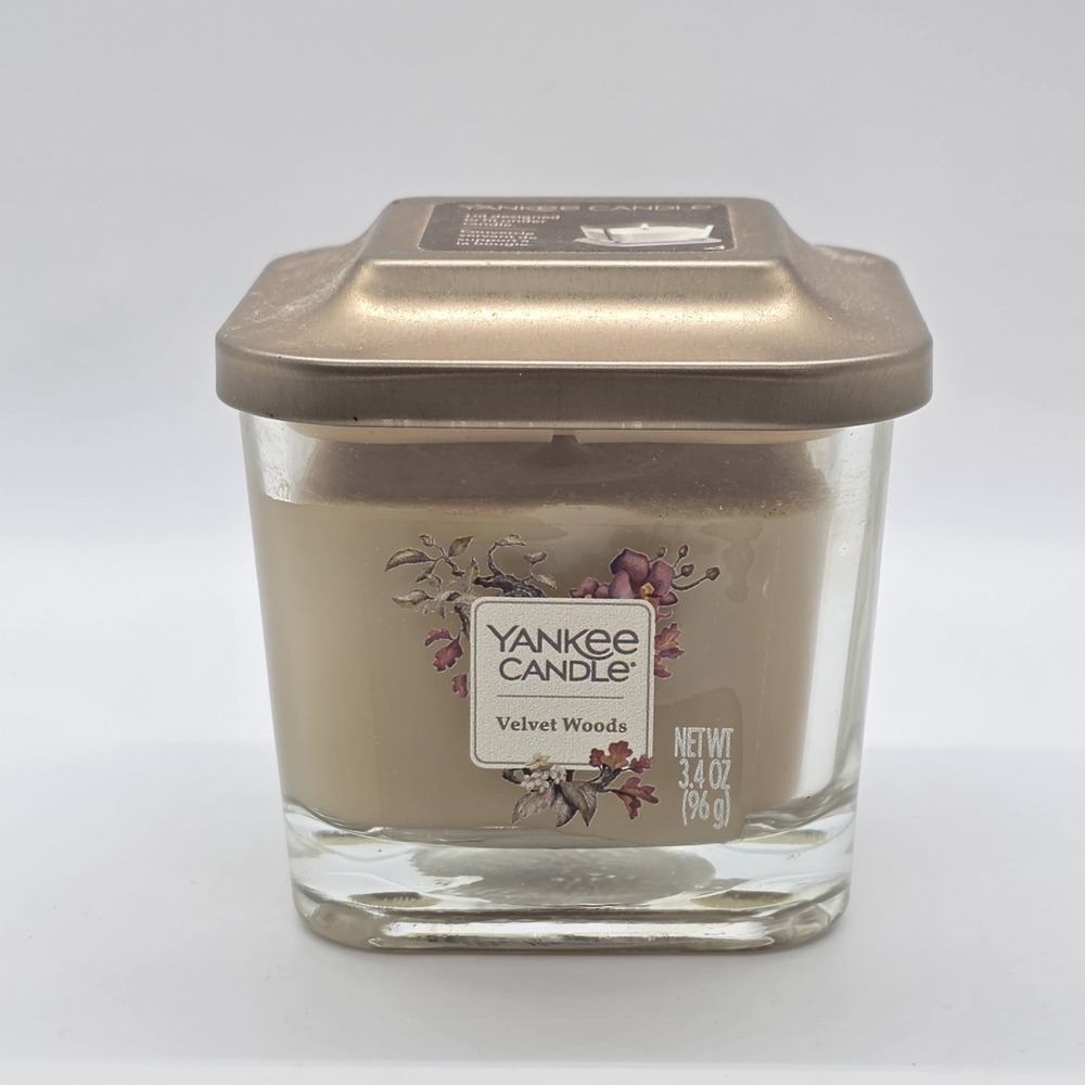 Yankee Candle Velvet‎ Woods Large 3.4 oz Elevation Collection Lit Once